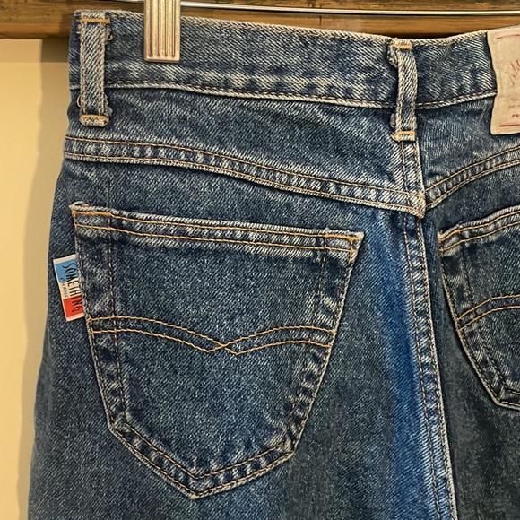 Vintage Something Made in France By Edwin Straight Tapered Leg Jeans Size XS - Picture 11 of 16